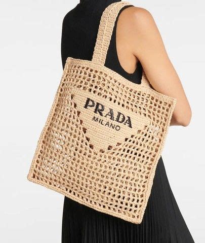 prada raffia tote bag dupe|prada canvas tote large.